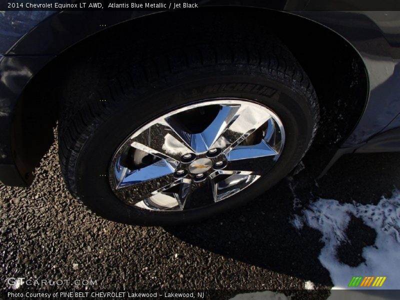 Atlantis Blue Metallic / Jet Black 2014 Chevrolet Equinox LT AWD