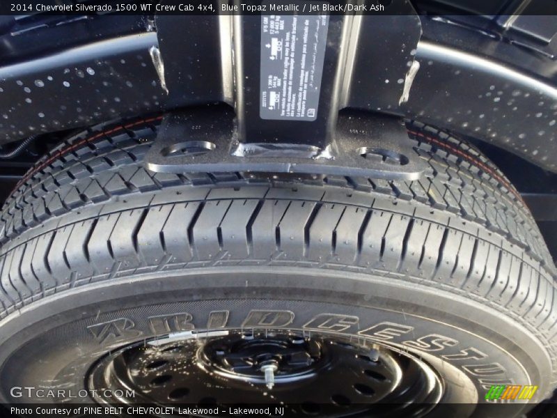 Blue Topaz Metallic / Jet Black/Dark Ash 2014 Chevrolet Silverado 1500 WT Crew Cab 4x4