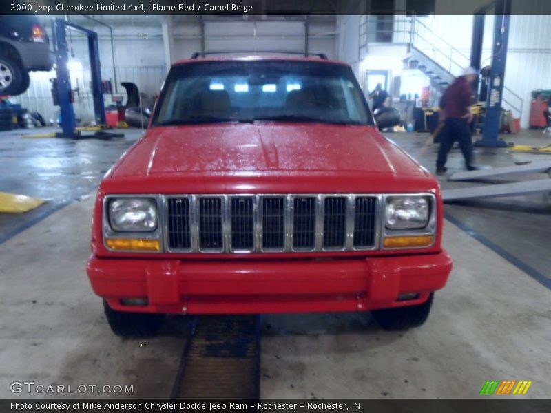 Flame Red / Camel Beige 2000 Jeep Cherokee Limited 4x4