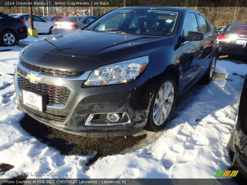 Ashen Gray Metallic / Jet Black 2014 Chevrolet Malibu LT