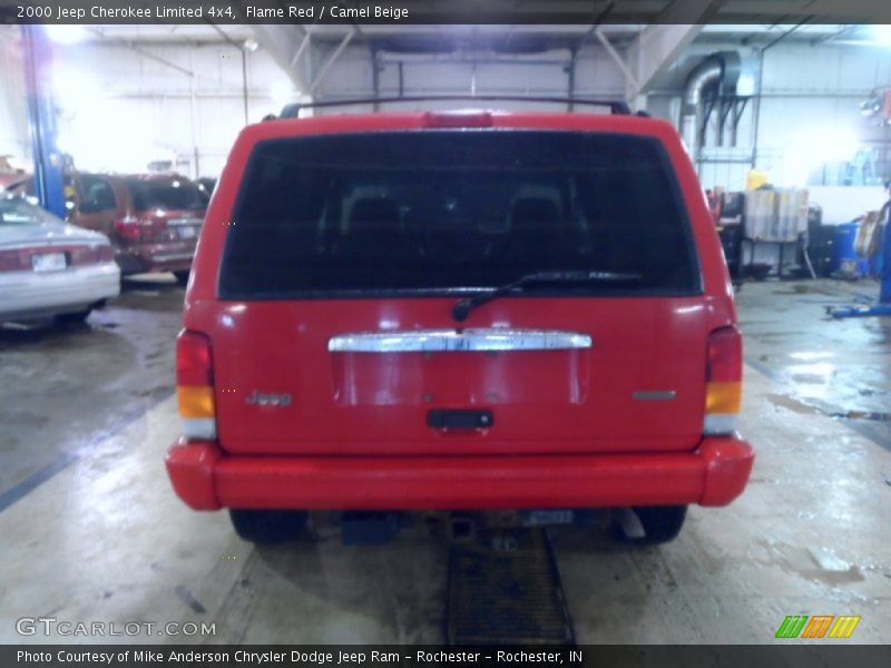Flame Red / Camel Beige 2000 Jeep Cherokee Limited 4x4