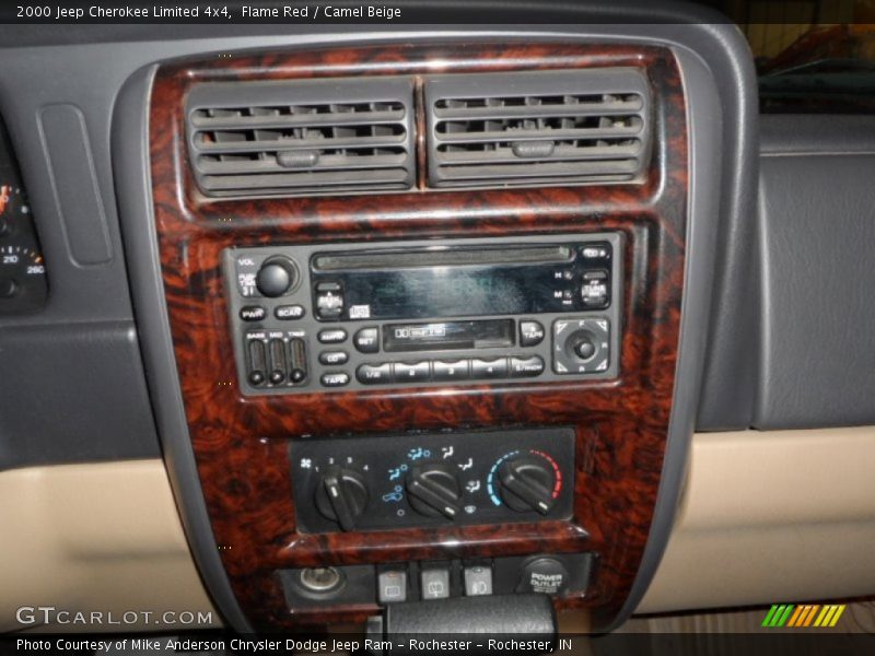 Flame Red / Camel Beige 2000 Jeep Cherokee Limited 4x4