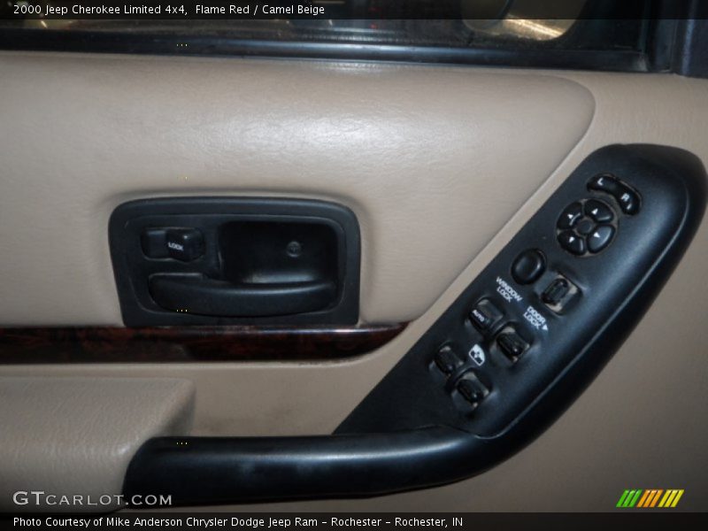 Flame Red / Camel Beige 2000 Jeep Cherokee Limited 4x4