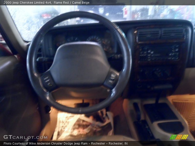 Flame Red / Camel Beige 2000 Jeep Cherokee Limited 4x4