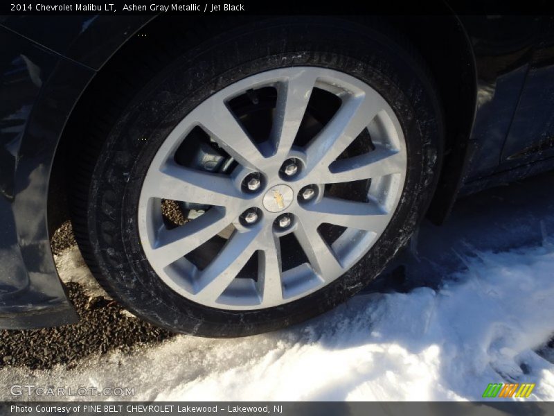 Ashen Gray Metallic / Jet Black 2014 Chevrolet Malibu LT