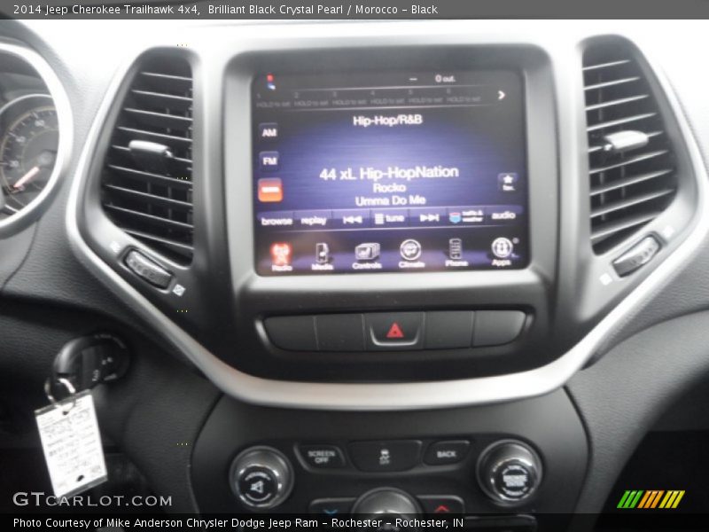 Brilliant Black Crystal Pearl / Morocco - Black 2014 Jeep Cherokee Trailhawk 4x4