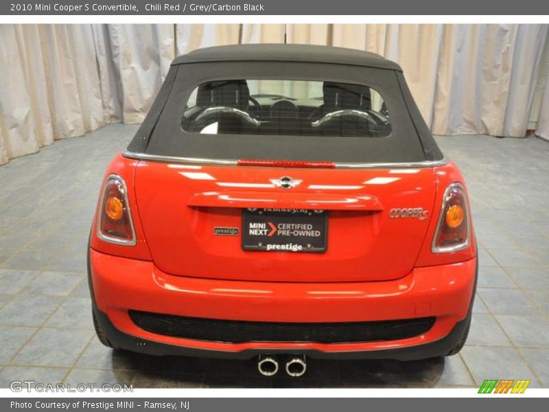 Chili Red / Grey/Carbon Black 2010 Mini Cooper S Convertible