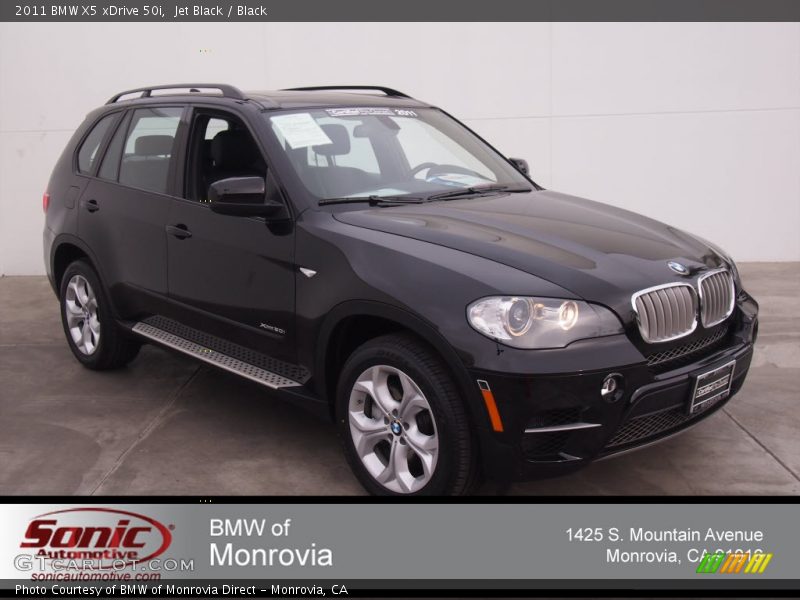 Jet Black / Black 2011 BMW X5 xDrive 50i