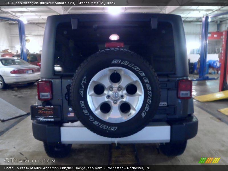 Granite Metallic / Black 2014 Jeep Wrangler Unlimited Sahara 4x4