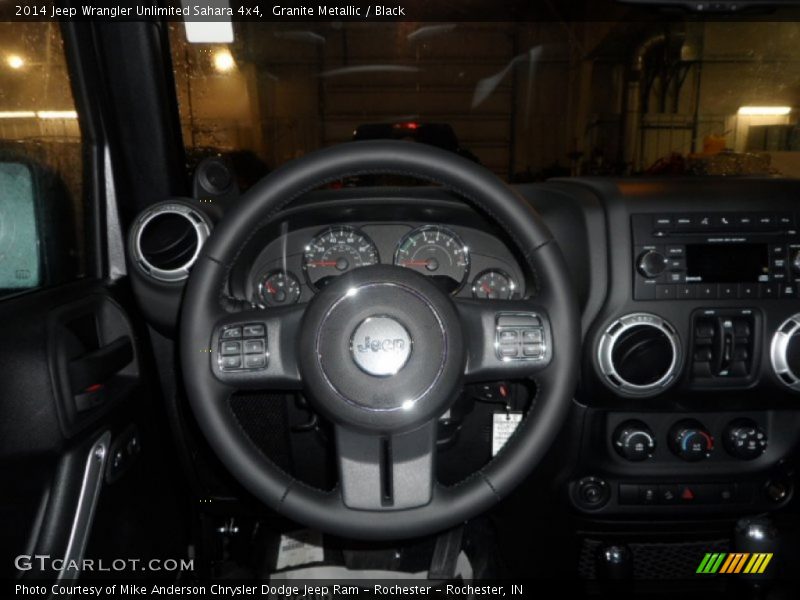 Granite Metallic / Black 2014 Jeep Wrangler Unlimited Sahara 4x4