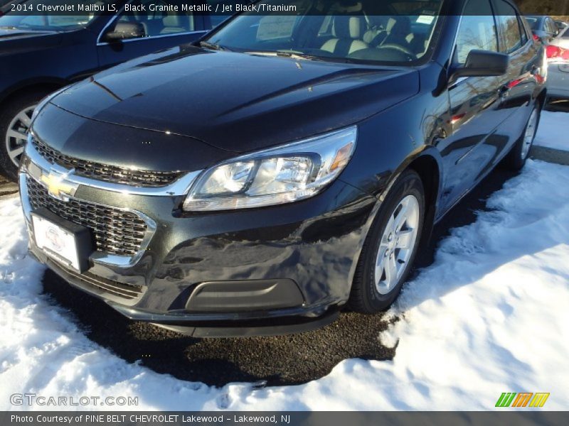 Black Granite Metallic / Jet Black/Titanium 2014 Chevrolet Malibu LS