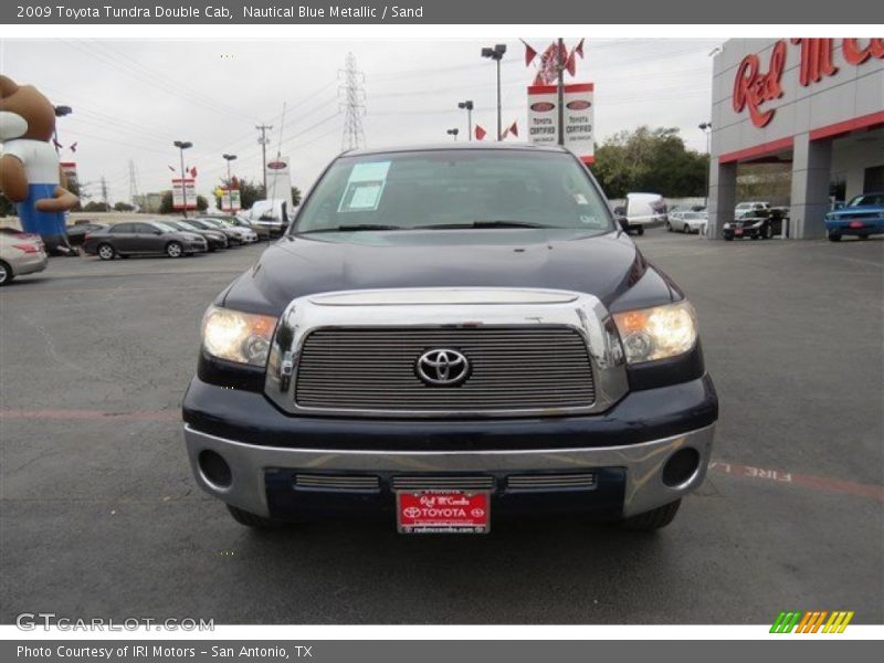 Nautical Blue Metallic / Sand 2009 Toyota Tundra Double Cab