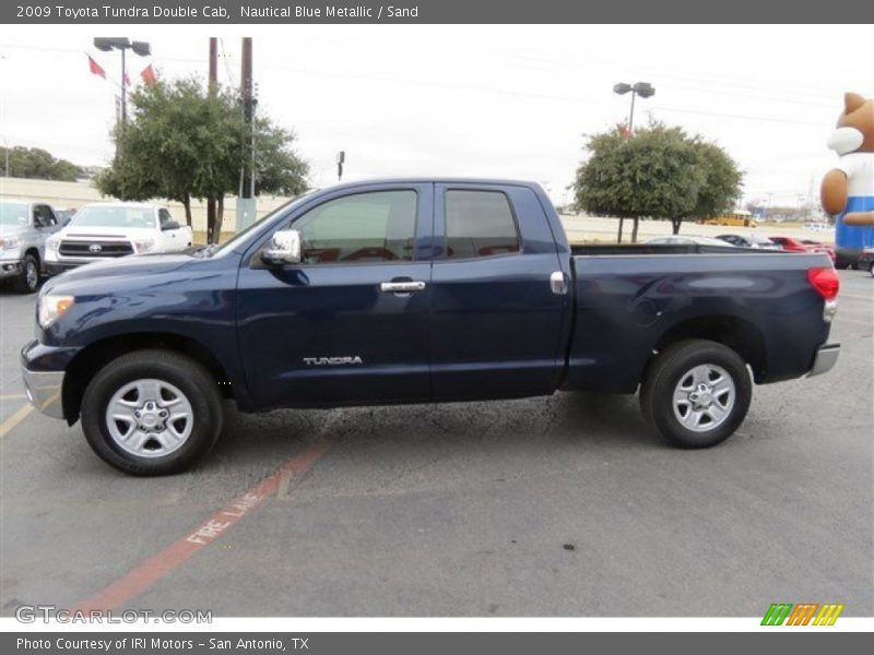 Nautical Blue Metallic / Sand 2009 Toyota Tundra Double Cab