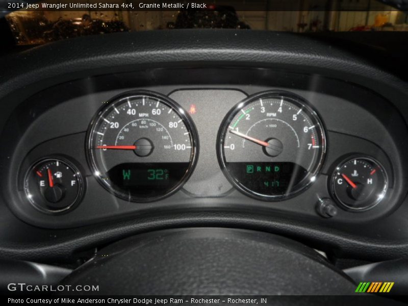 Granite Metallic / Black 2014 Jeep Wrangler Unlimited Sahara 4x4