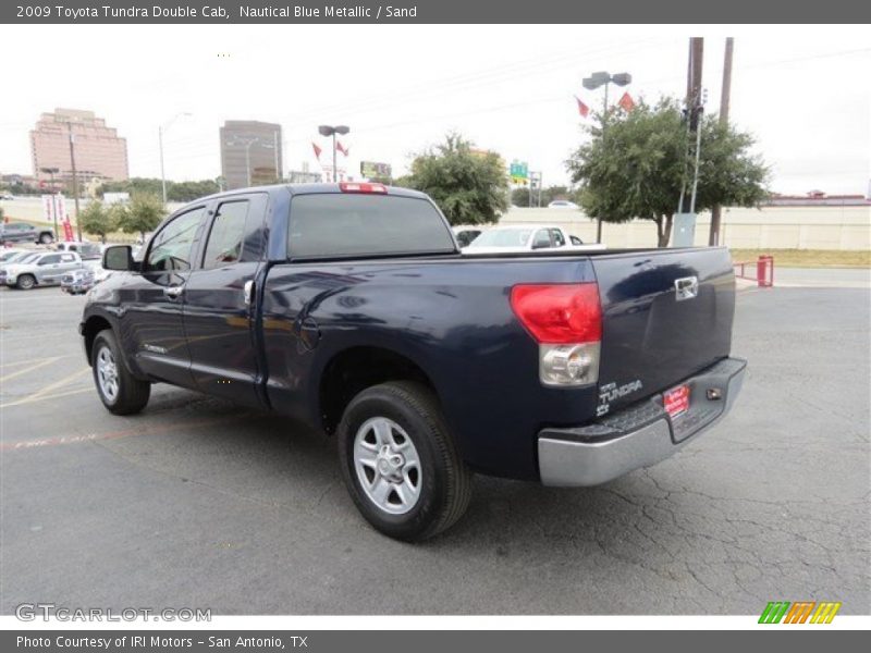 Nautical Blue Metallic / Sand 2009 Toyota Tundra Double Cab
