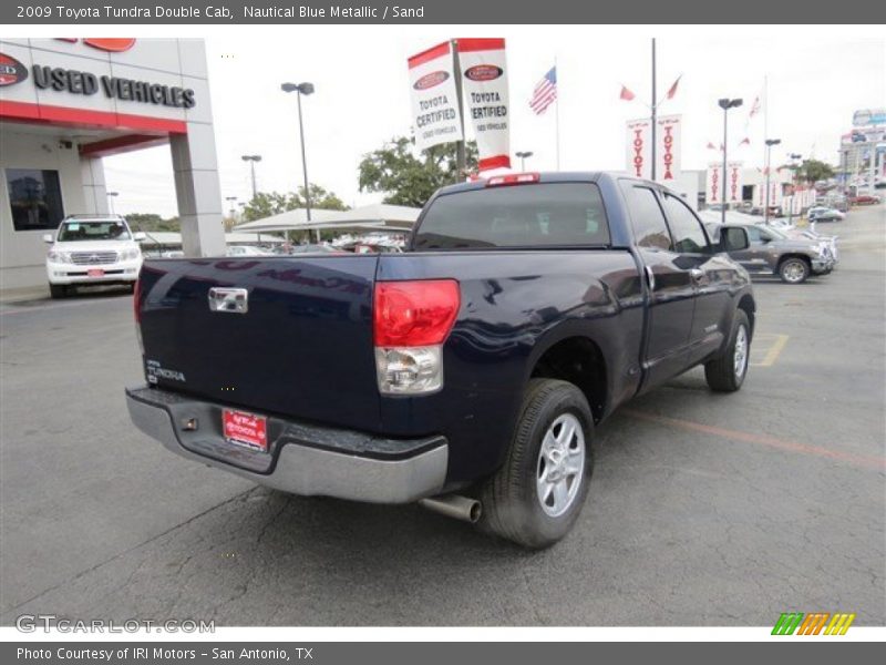 Nautical Blue Metallic / Sand 2009 Toyota Tundra Double Cab