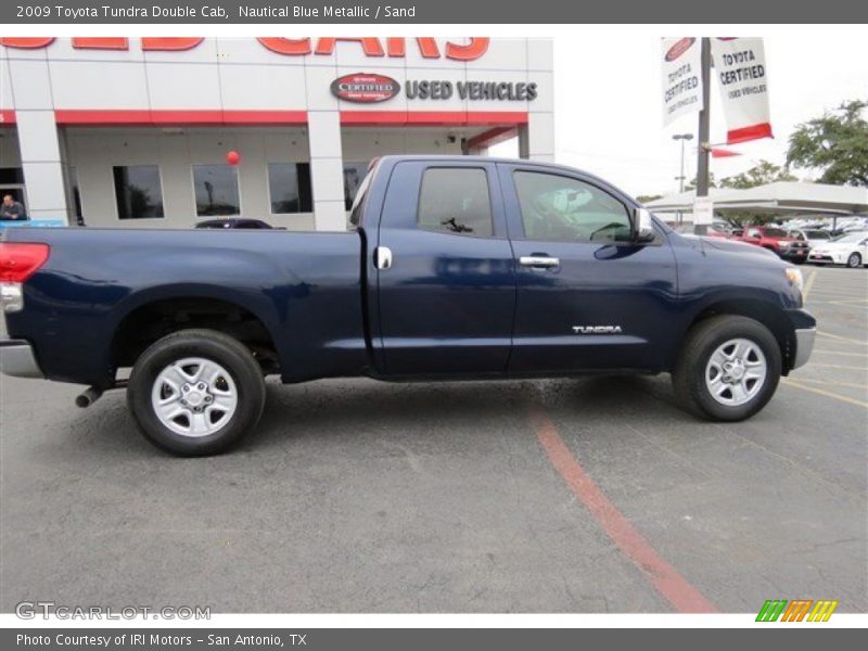 Nautical Blue Metallic / Sand 2009 Toyota Tundra Double Cab