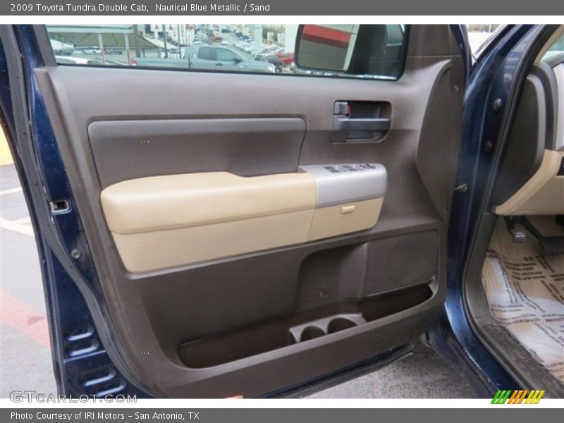 Nautical Blue Metallic / Sand 2009 Toyota Tundra Double Cab