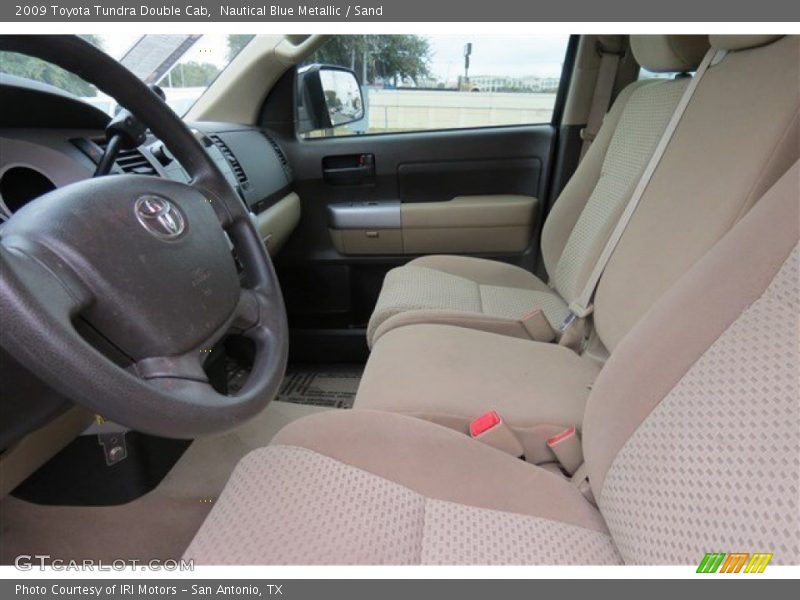 Nautical Blue Metallic / Sand 2009 Toyota Tundra Double Cab