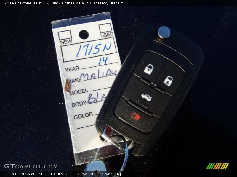 Black Granite Metallic / Jet Black/Titanium 2014 Chevrolet Malibu LS