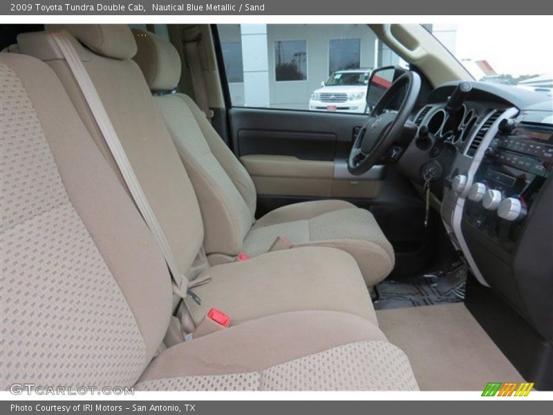 Nautical Blue Metallic / Sand 2009 Toyota Tundra Double Cab