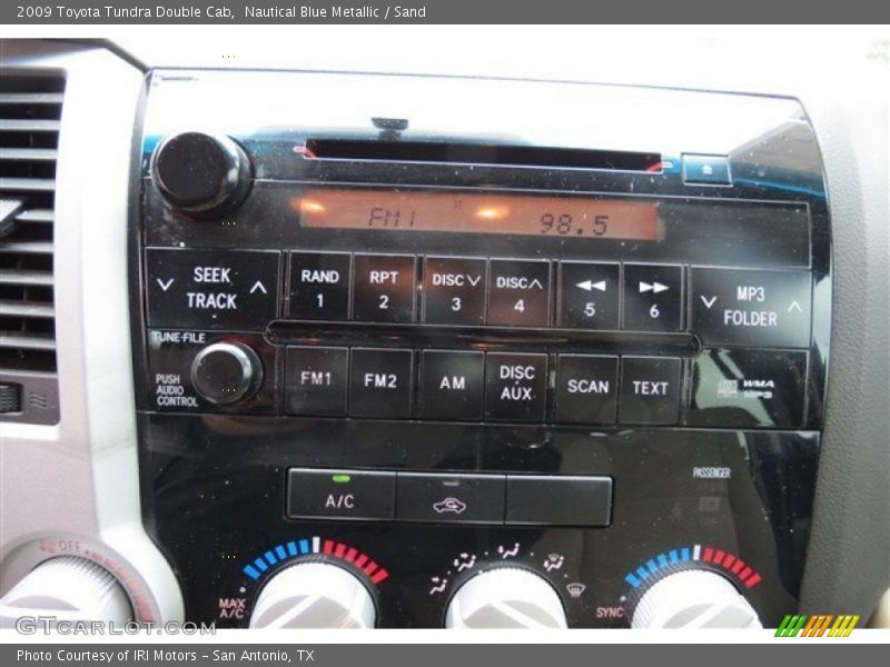 Nautical Blue Metallic / Sand 2009 Toyota Tundra Double Cab