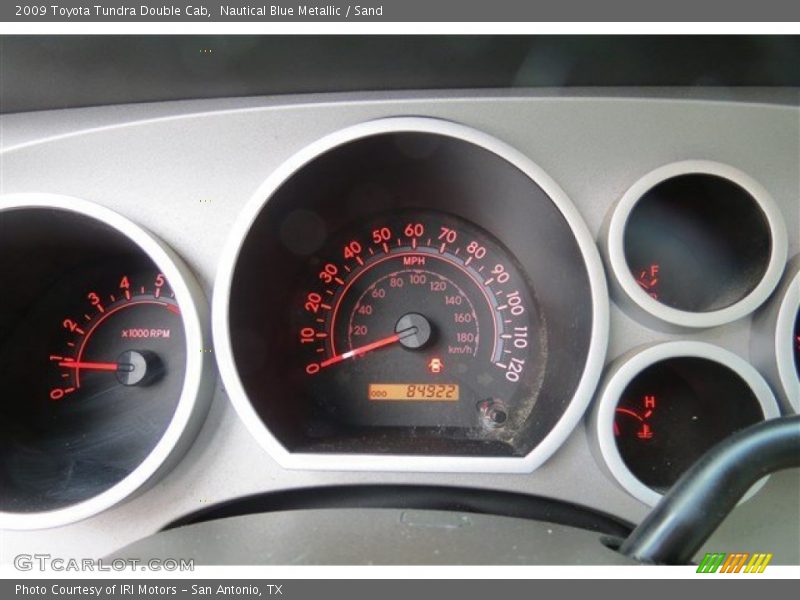 Nautical Blue Metallic / Sand 2009 Toyota Tundra Double Cab