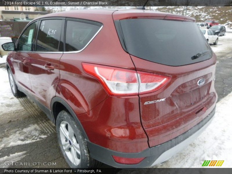 Sunset / Charcoal Black 2014 Ford Escape SE 1.6L EcoBoost