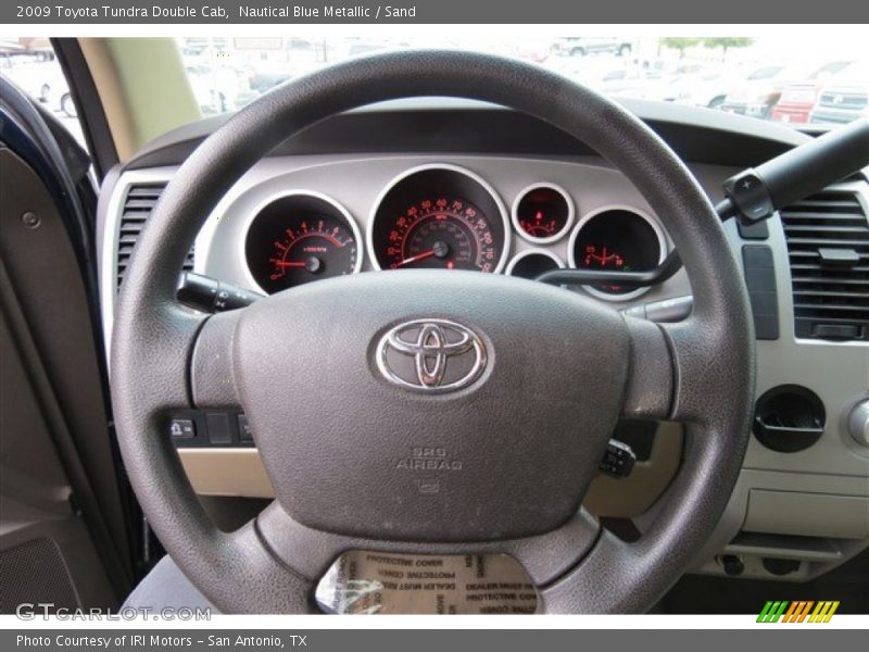 Nautical Blue Metallic / Sand 2009 Toyota Tundra Double Cab