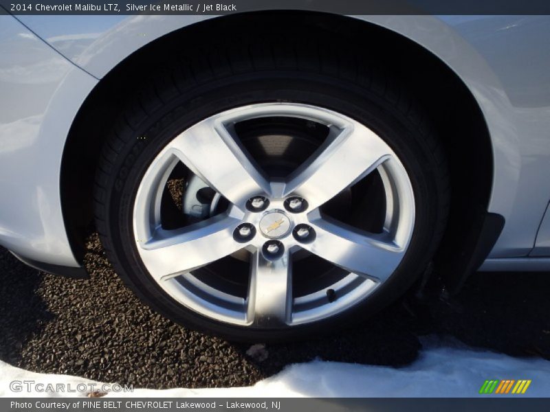 Silver Ice Metallic / Jet Black 2014 Chevrolet Malibu LTZ