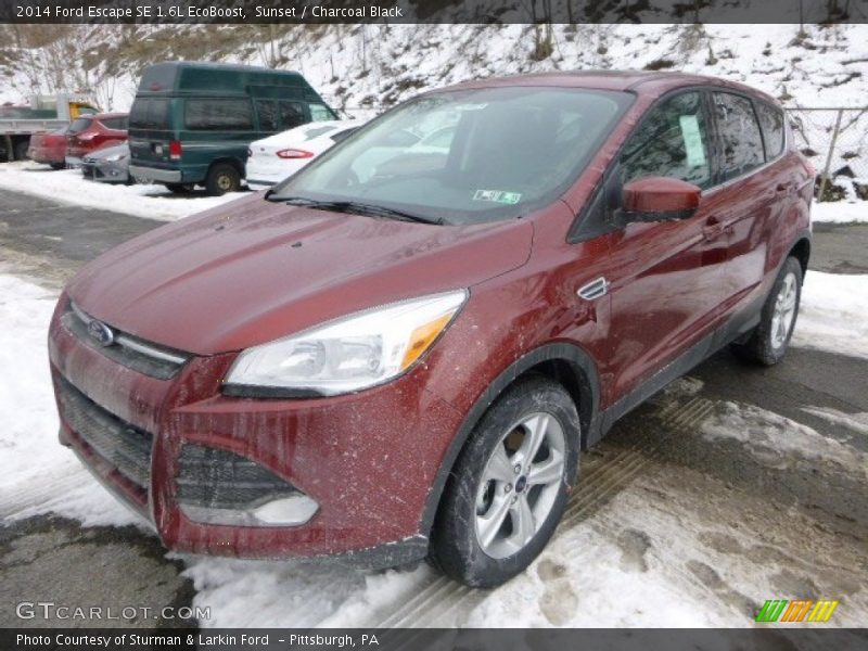 Sunset / Charcoal Black 2014 Ford Escape SE 1.6L EcoBoost