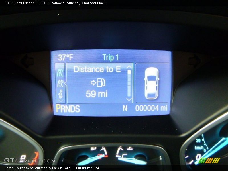 Sunset / Charcoal Black 2014 Ford Escape SE 1.6L EcoBoost