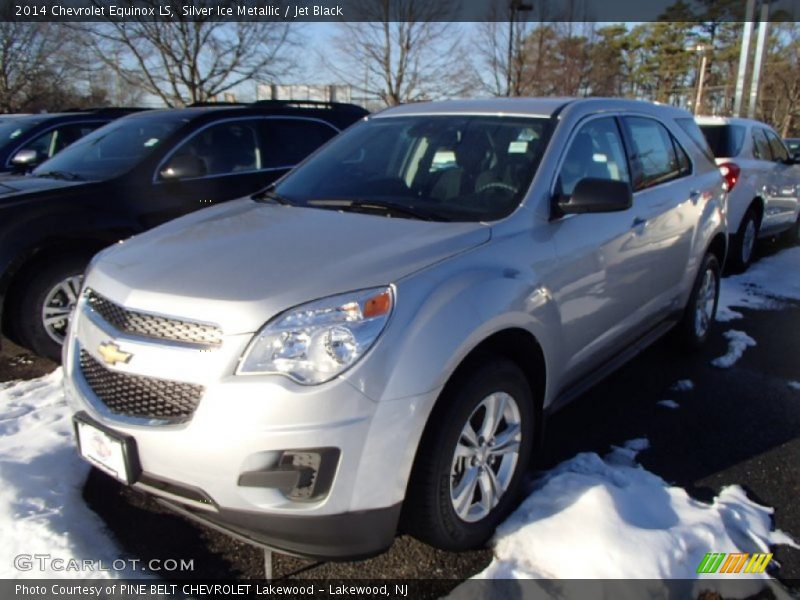 Silver Ice Metallic / Jet Black 2014 Chevrolet Equinox LS