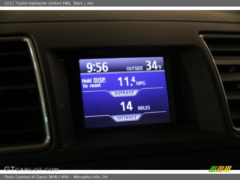 Black / Ash 2011 Toyota Highlander Limited 4WD