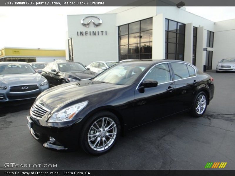 Malbec Black / Graphite 2012 Infiniti G 37 Journey Sedan