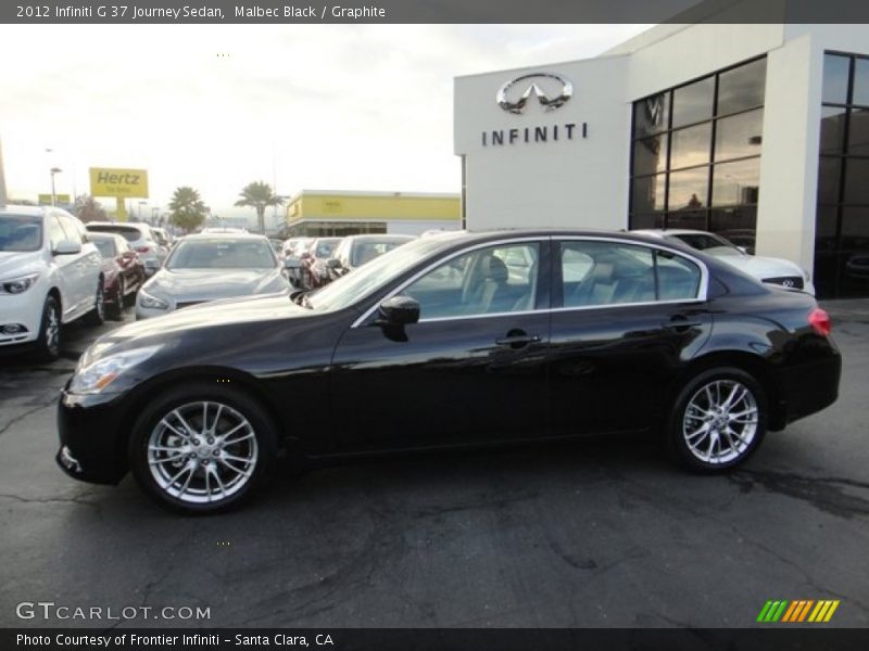 Malbec Black / Graphite 2012 Infiniti G 37 Journey Sedan