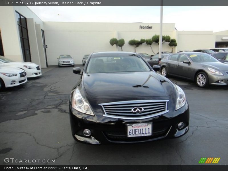 Malbec Black / Graphite 2012 Infiniti G 37 Journey Sedan