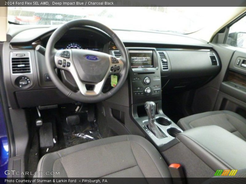 Deep Impact Blue / Charcoal Black 2014 Ford Flex SEL AWD