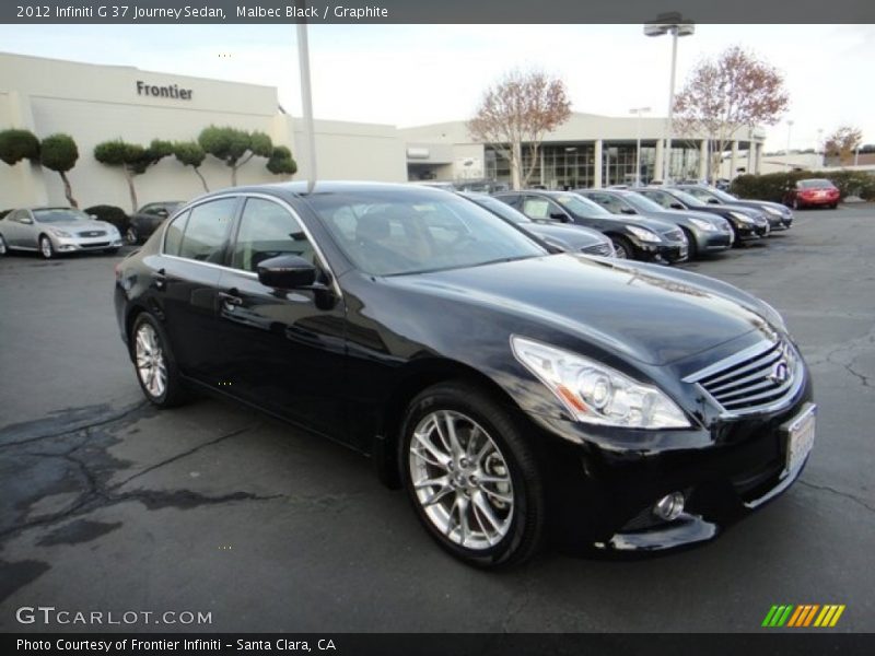 Malbec Black / Graphite 2012 Infiniti G 37 Journey Sedan