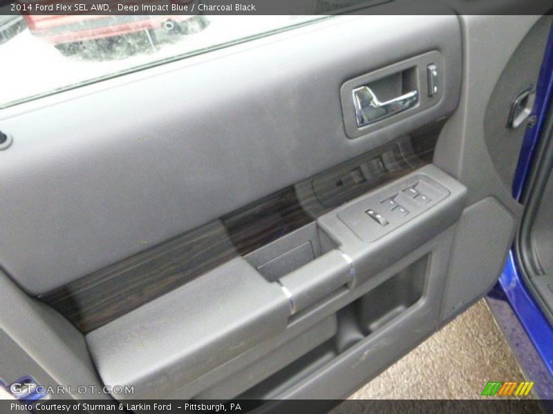 Deep Impact Blue / Charcoal Black 2014 Ford Flex SEL AWD