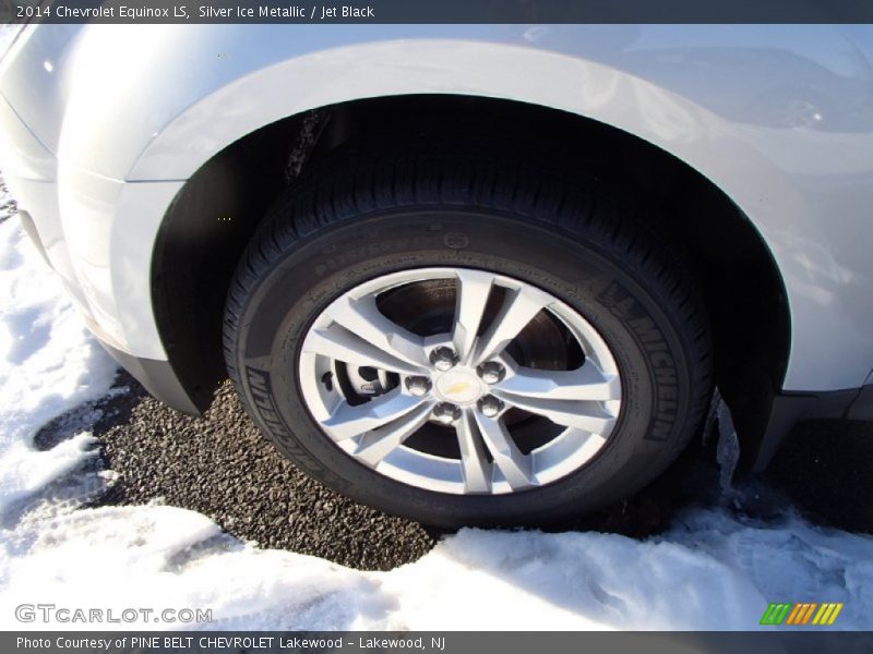 Silver Ice Metallic / Jet Black 2014 Chevrolet Equinox LS