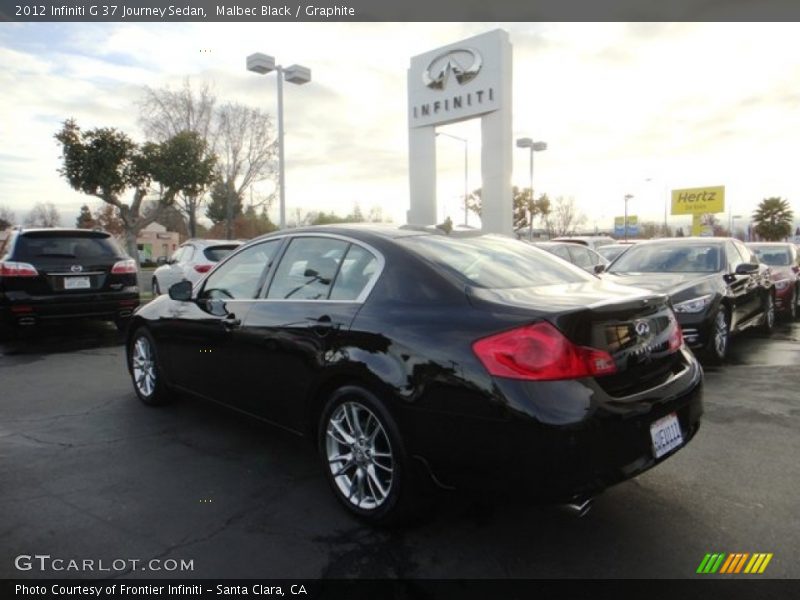 Malbec Black / Graphite 2012 Infiniti G 37 Journey Sedan