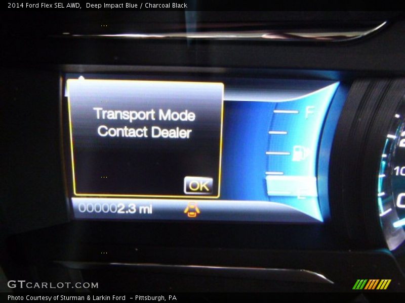 Deep Impact Blue / Charcoal Black 2014 Ford Flex SEL AWD