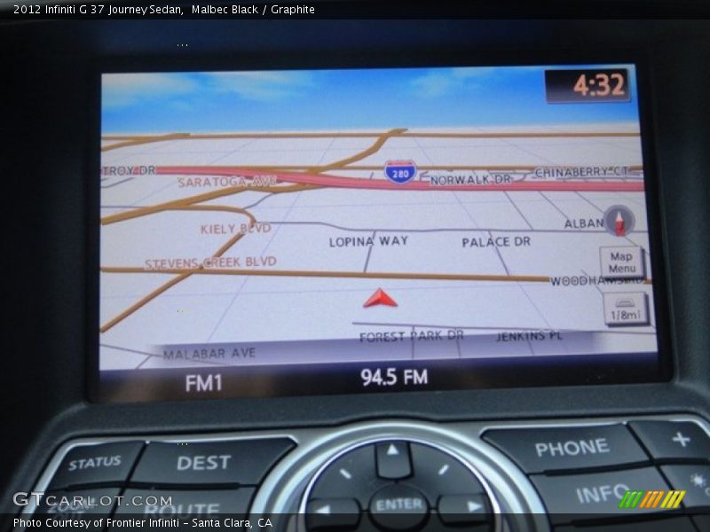 Malbec Black / Graphite 2012 Infiniti G 37 Journey Sedan