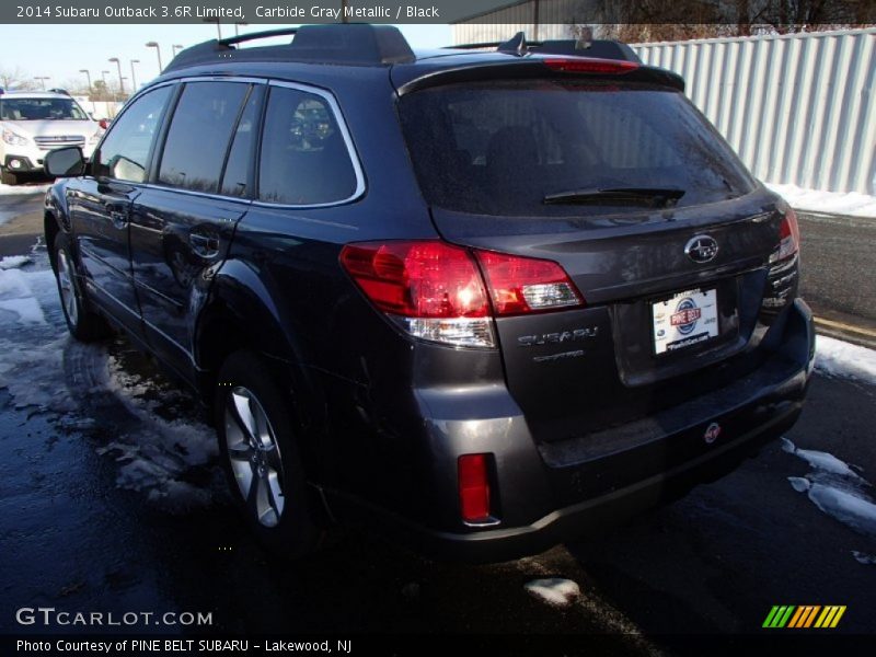 Carbide Gray Metallic / Black 2014 Subaru Outback 3.6R Limited