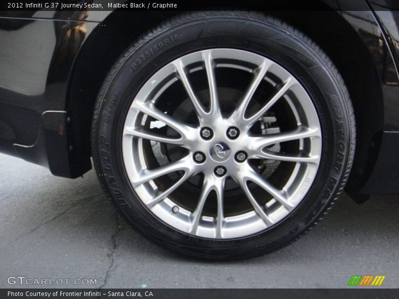 Malbec Black / Graphite 2012 Infiniti G 37 Journey Sedan