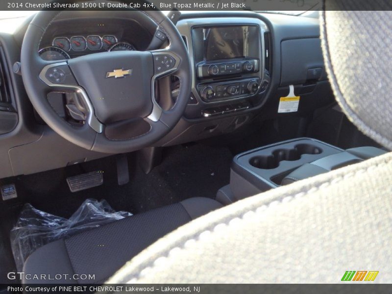 Blue Topaz Metallic / Jet Black 2014 Chevrolet Silverado 1500 LT Double Cab 4x4