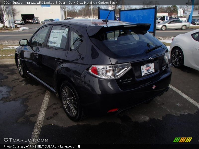 Dark Gray Metallic / Carbon Black 2014 Subaru Impreza WRX Limited 5 Door