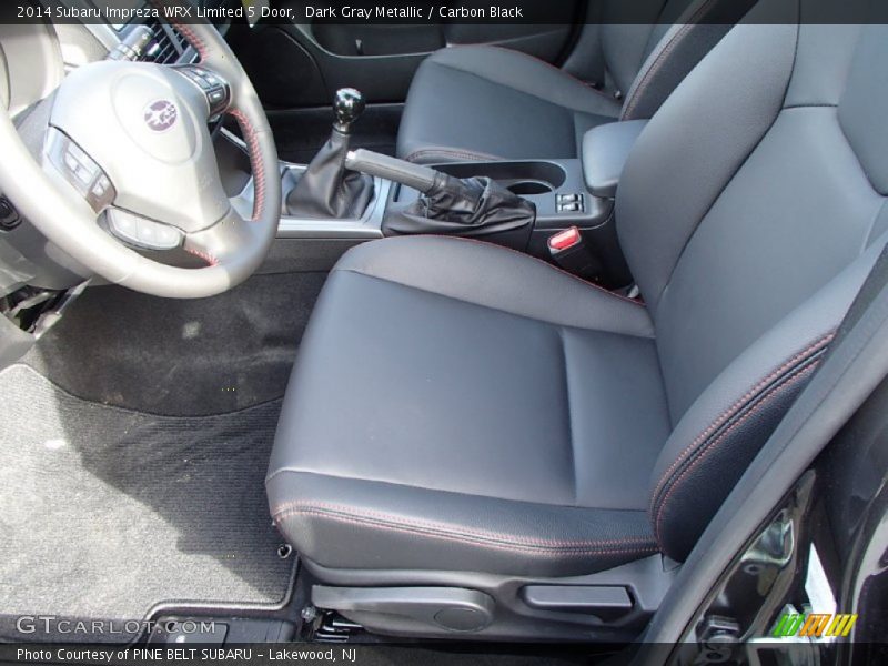 Front Seat of 2014 Impreza WRX Limited 5 Door
