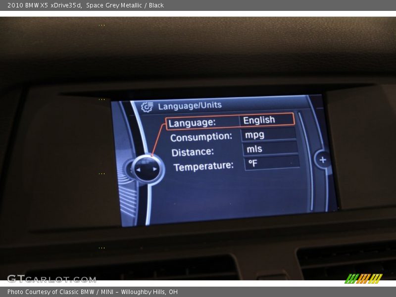 Space Grey Metallic / Black 2010 BMW X5 xDrive35d